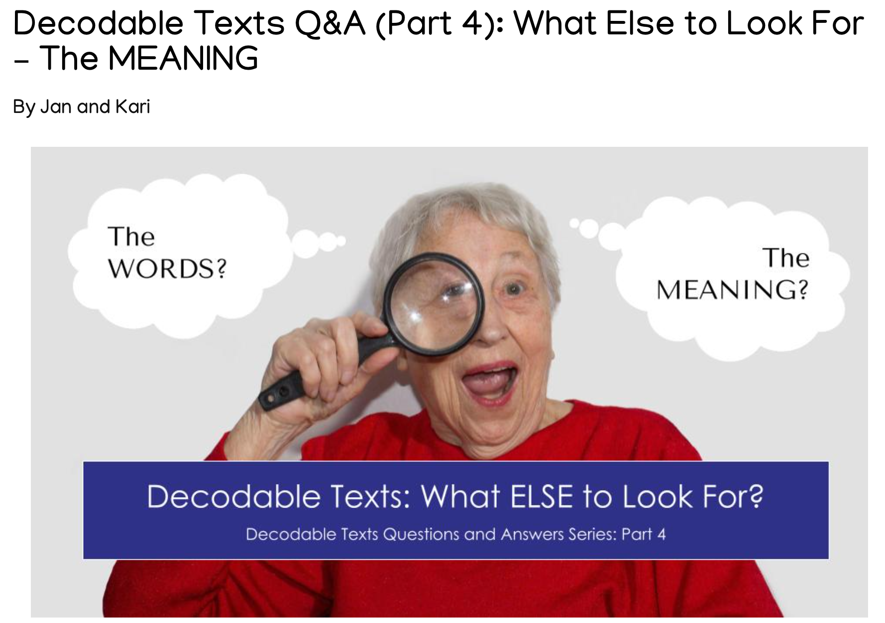 StB P4 What Else to Look For Meaning Pic